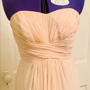 Strapless David’s bridal dress petal pink